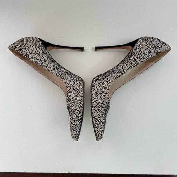 Sergio‎ Rossi Black and White Point-Toe Printed Stiletto Pumps High Heels - Picture 16 of 16